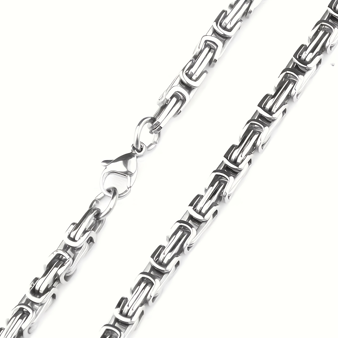 Women's Byzantine Cuban Link Stainless Steel Necklace